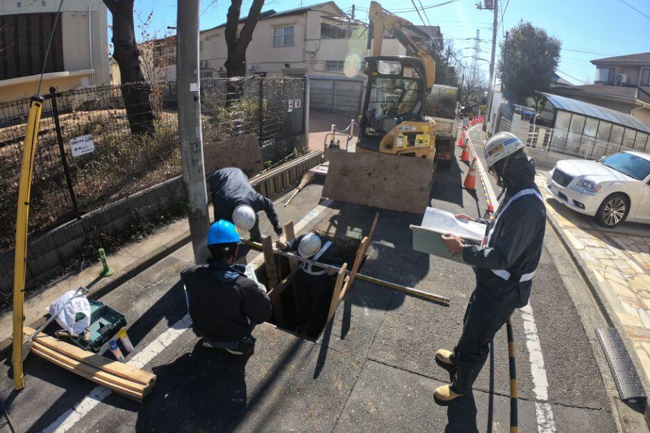 画像：試験堀工